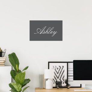 EINFACHE MODERNE ELEGANTE FAMILIEN BABY NAMEN POSTER