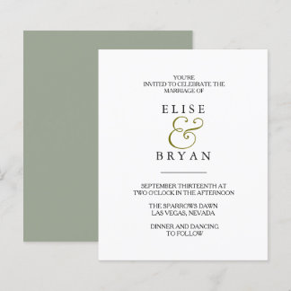 Einfache moderne elegante Hochzeitsreise zu günsti