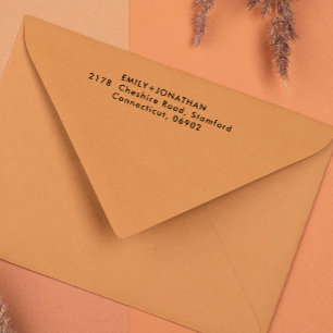 Einfache moderne, elegante Hochzeitsstiftung Permastempel