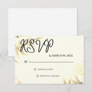 Einfache moderne elegante klassische Hochzeits-RSV RSVP Karte