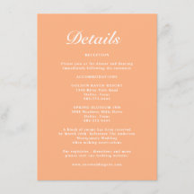 Einfache moderne Elegante Pastel Peach Hochzeit De