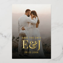 Einfache moderne Eleganz Save the Date Hochzeit