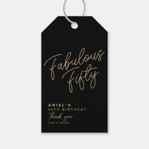 Einfache moderne, fabelhafte 50 Personalisiert Geschenkanhänger