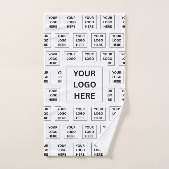 Einfache, moderne Firmenlogo und Text Handtuch (Handtuch)