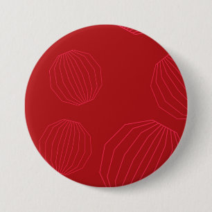 Einfache, moderne, fließende Weihnachtsschmuck Button