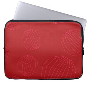 Einfache, moderne, fließende Weihnachtsschmuck Laptopschutzhülle