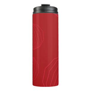 Einfache, moderne, fließende Weihnachtsschmuck Thermosbecher