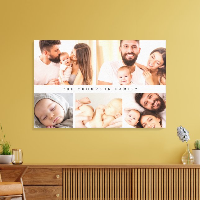 Einfache moderne Foto-Collage Leinwanddruck (Insitu (Wohnzimmer))