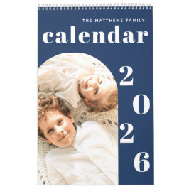 Einfache, moderne Foto-Planer-Kalender Kalender