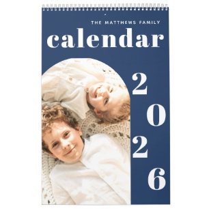 Einfache, moderne Foto-Planer-Kalender Kalender
