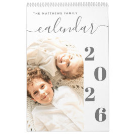 Einfache, moderne Foto-Planer-Kalender Kalender