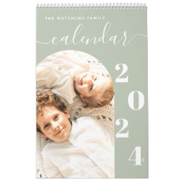 Einfache, moderne Foto-Planer-Kalender Kalender