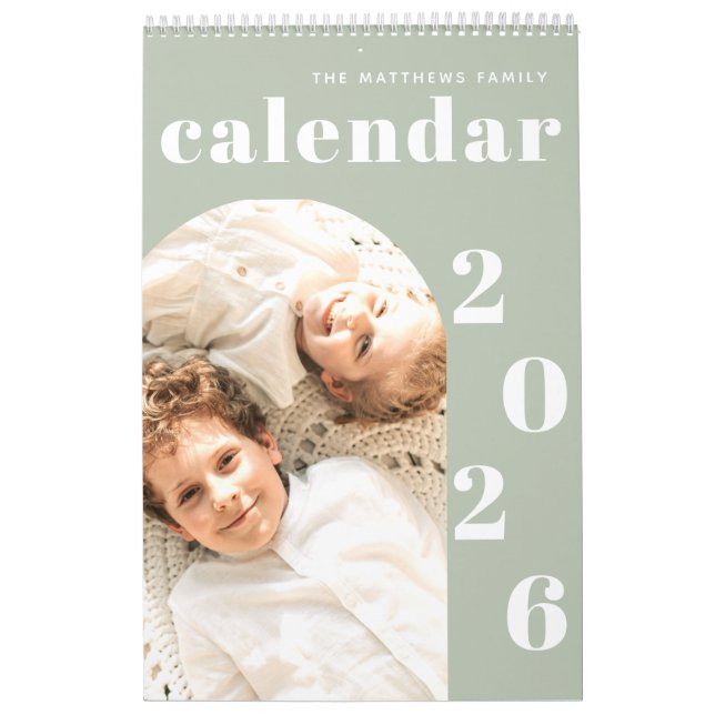 Einfache, moderne Foto-Planung Kalender (Titelbild)