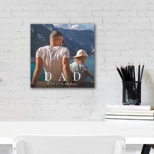 Einfache moderne Foto Vater Familie Minimalistisch Leinwanddruck