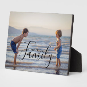 Einfache, moderne Fotomodelle - eigener Familienna Fotoplatte