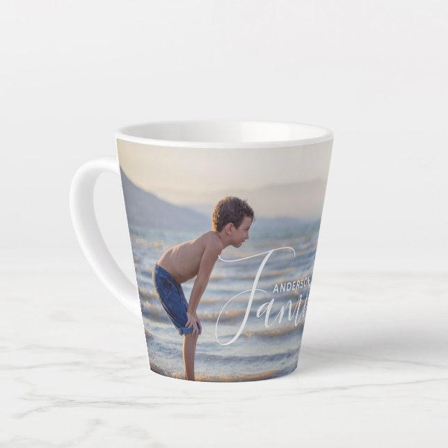 Einfache, moderne Fotomodelle - eigener Familienna Milchtasse (Linke Ecke)