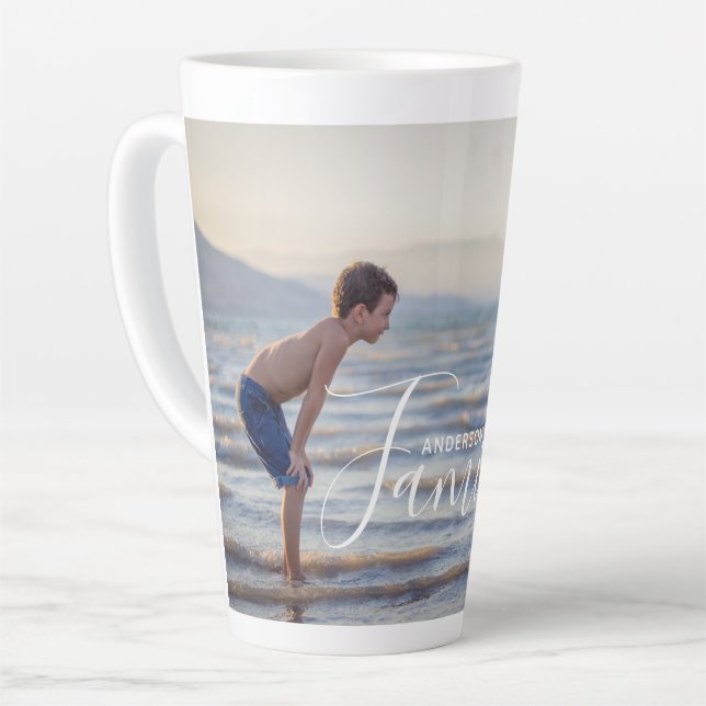 Einfache, moderne Fotomodelle - eigener Familienna Milchtasse (Linke Ecke)