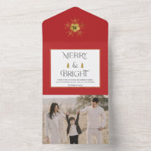 Einfache moderne fröhliche und helle Weihnachtskar