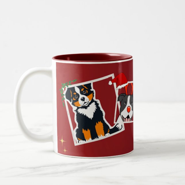 Einfache, moderne Glastasse zum Feiern Zweifarbige Tasse (Links)