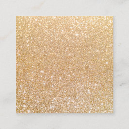 Einfache moderne Gold Glitzer Makeusts Square Quadratische Visitenkarte