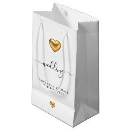Einfache moderne Goldherz Hochzeit kleine Geschenk Kleine Geschenktüte