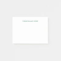 Einfache moderne grüne Post-it®-NotePad