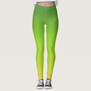 Einfache moderne, grüngelbe Farbe Leggings