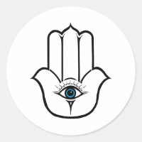 Einfache moderne Hamsa Hand Fatima