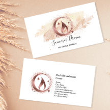 Einfache, moderne, handgefertigte Honig-Kerze-Visi