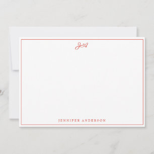 Einfache, moderne handgeschriebene, kalligraphisch mitteilungskarte