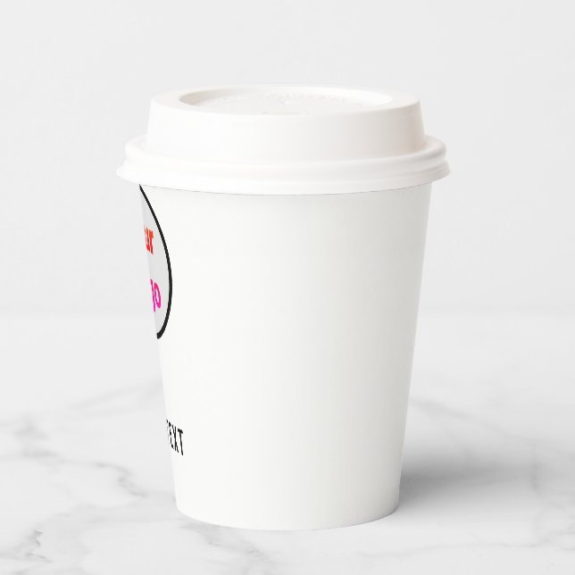 EINFACHE MODERNE HINZUFÜGEN IHR LOGO PAPPBECHER (Links)