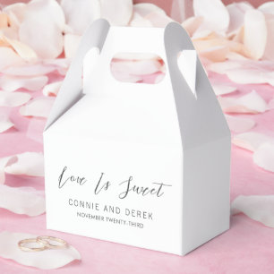 Einfache moderne Hochzeit Geschenkschachtel