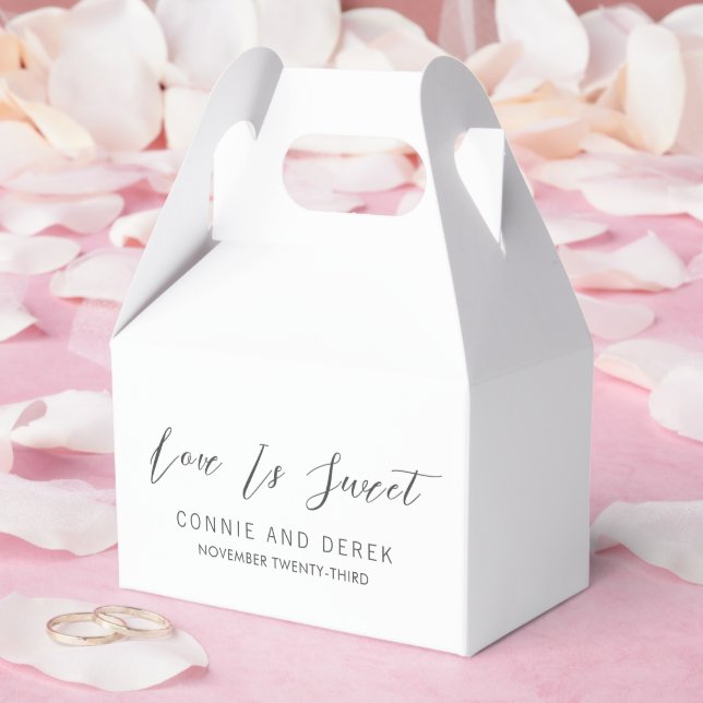 Einfache moderne Hochzeit Geschenkschachtel (Hochzeit)