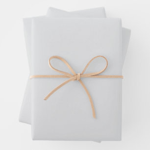 EINFACHE MODERNE HOCHZEIT IN HELLGRAU GESCHENKPAPIER SET