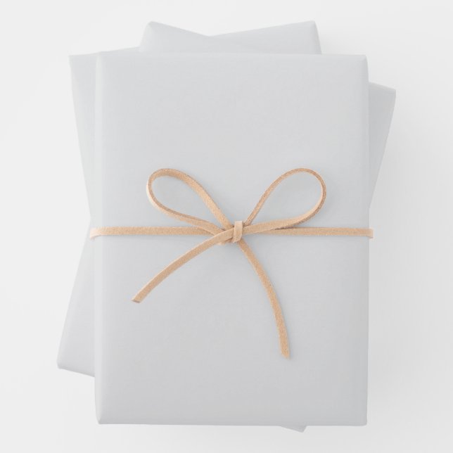 EINFACHE MODERNE HOCHZEIT IN HELLGRAU  GESCHENKPAPIER SET (Beispiel)