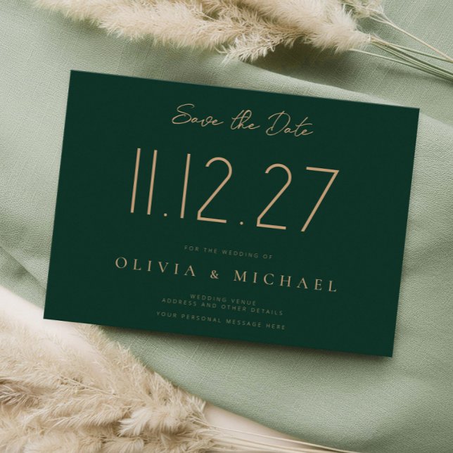 Einfache moderne Hochzeit ohne Foto Save the Date (Von Creator hochgeladen)