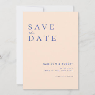 Einfache moderne Hochzeit rettet das Datum Save The Date