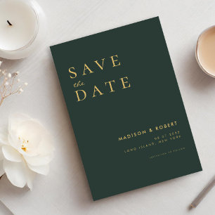 Einfache moderne Hochzeit rettet das Datum Save The Date