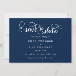 Einfache moderne Hochzeit speichern Sie das Datum Save The Date