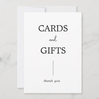 Einfache moderne Hochzeitskarte und Geschenkzeiche Einladung