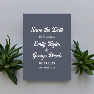 Einfache moderne Kalligrafie Klasse Elegante Hochz Save The Date