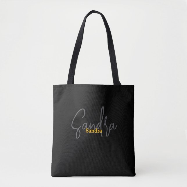 Einfache Moderne kreieren Ihren eigenen schwarzen  Tasche (Vorderseite)