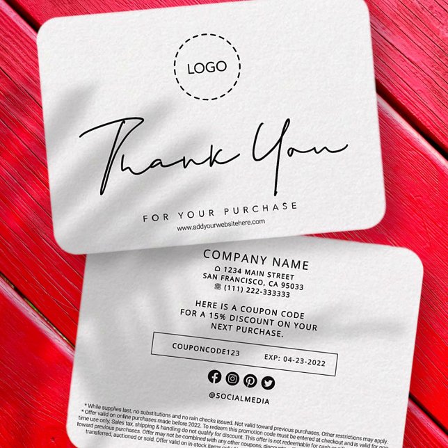 Einfache, moderne, kundenspezifische Werbeaktion f Mitteilungskarte (Von Creator hochgeladen)