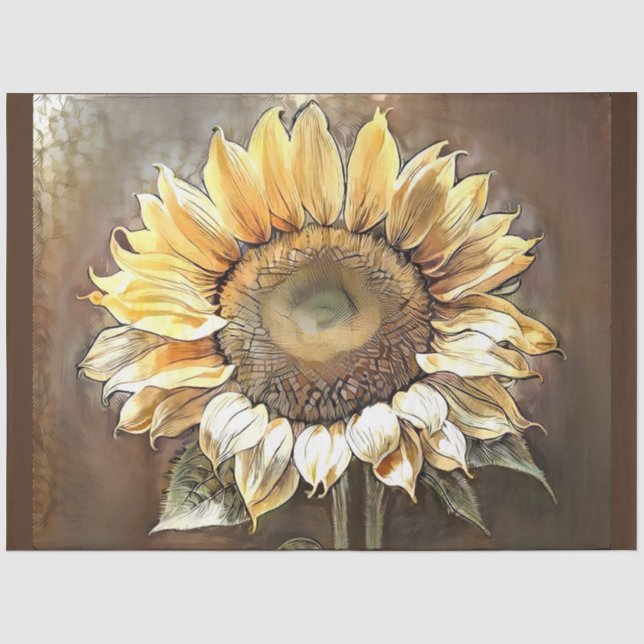 Einfache Moderne Kunst - Die Sonnenstrahlen Seidenpapier (Vorderseite)