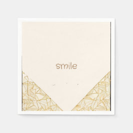 einfache moderne Kunst in Pastellfarben Serviette