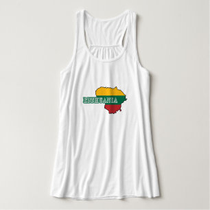Einfache moderne Litauen lietuva Flag Souvenir Tank Top