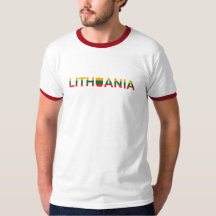Einfache moderne litauische Landkarte Flag