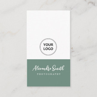 einfache, moderne Logo-Fotografin Business Card Visitenkarte