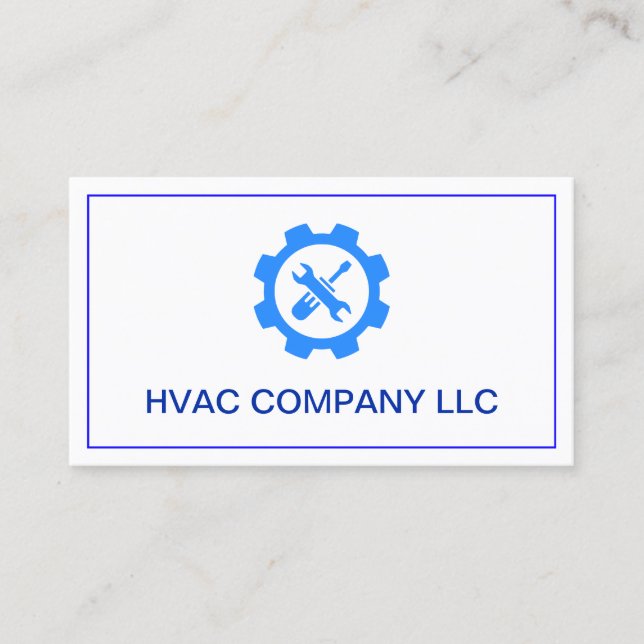Einfache moderne Logos, Berufliche Reparatur AC HV Visitenkarte (Vorderseite)