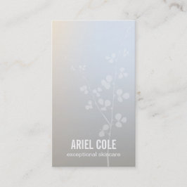 Einfache moderne Luminy Gray Tree Branch Visitenkarte